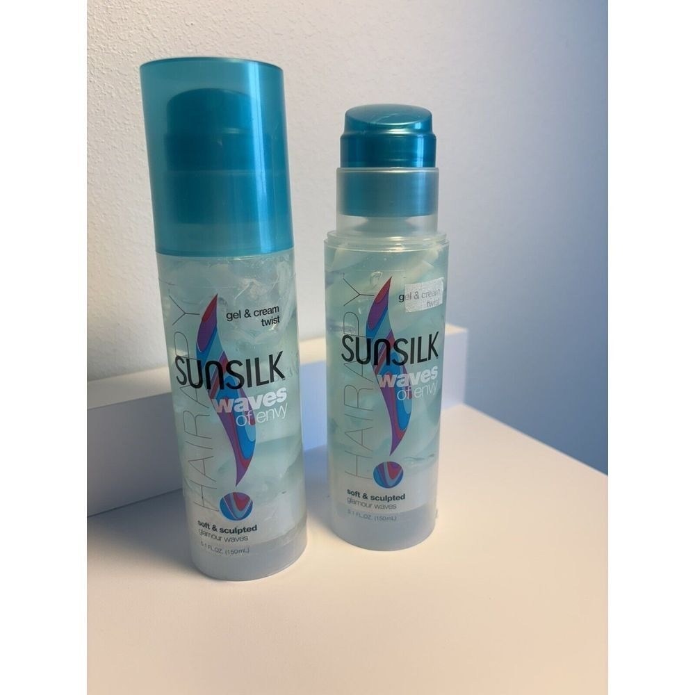 Lot‎ Of 2 Sunsilk Waves Of Envy Gel & Cream Twist New 5.1 Oz